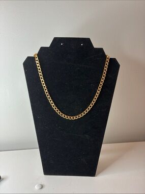Avon Gold Curb Link Chain Necklace
